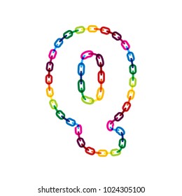 Q Chain Letter Logo Icon Design