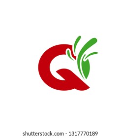 Q company vector logo and symbol Design

