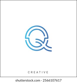 Q Creative Latter Logo Design. By Custom Branding Logo. Creative Logo Design. Logo Template. Vector illustration. Modern Design. Monogram Design