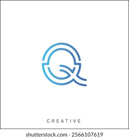 Q Creative Latter Logo Design. By Custom Branding Logo. Creative Logo Design. Logo Template. Vector illustration. Modern Design. Monogram Design