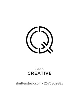 Q Creative Latter Logo Design. By Custom Branding Logo. Creative Logo Design. Logo Template. Vector illustration. Modern Design. Monogram Design