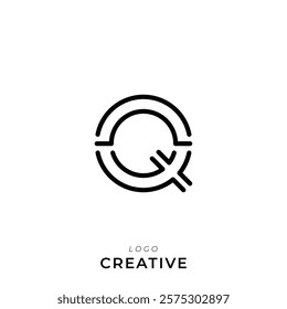 Q Creative Latter Logo Design. By Custom Branding Logo. Creative Logo Design. Logo Template. Vector illustration. Modern Design. Monogram Design