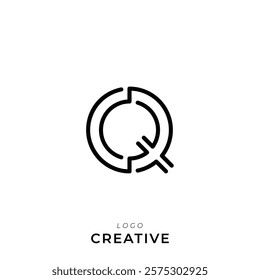 Q Creative Latter Logo Design. By Custom Branding Logo. Creative Logo Design. Logo Template. Vector illustration. Modern Design. Monogram Design