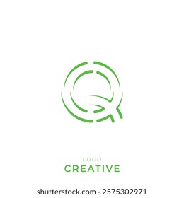 Q Creative Latter Logo Design. By Custom Branding Logo. Creative Logo Design. Logo Template. Vector illustration. Modern Design. Monogram Design