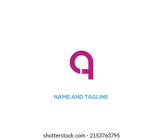 Q Creative Modern white Letters Logo Design.