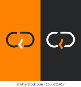 Q & D Double letter logo design vector template