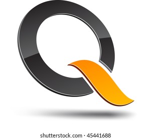 Q design element. Vector illustration.