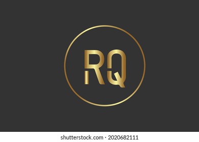 Q elegant logo with initials for company -vector