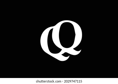 Logo Q elegante con iniciales para vector de empresa