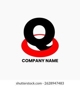 Q ellips design do logotipo da empresa
