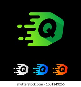 Q Fast Logo, Q Speed Logo, Vector, Illustration.