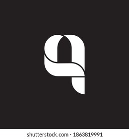 logotipo de letra plana y minimalista q