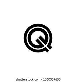 Q Font logo. Modern design vector font for title, header, lettering. Corporate Vector abc technology typeface. 