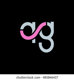 Q G  Letter logo design
