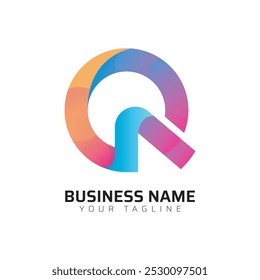 Q Gradient Colorful 3D Pro Logo
