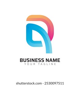 Q Gradient Colorful 3D Pro Logo
