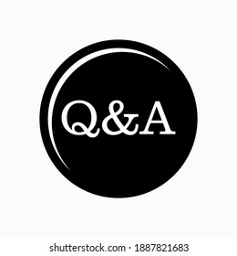 Q and A Icon. FAQ, Help Desk Symbol - Vector. 