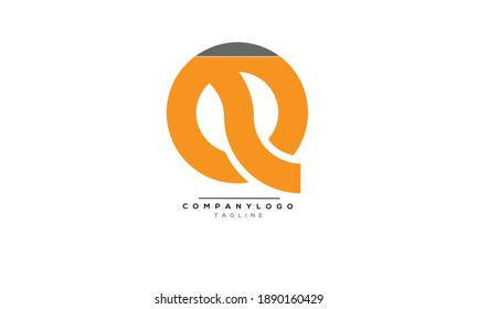 Icono Q diseño del alfabeto de texto de letra monograma