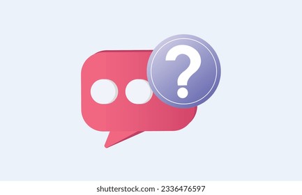 Q and A icon sign vector outline style symbol question and answer symbol, logo illustration.on white background.Vector Design Illustration.