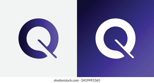 Q initial based on the Alphabet icon logo. Premium Business logo