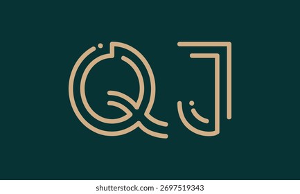 Q initial logo | initial based abstract modern minimal creative logo, vector template image. luxury logotype , real estate homie . typography . initials 