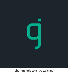 Q J joint logo design vector template
