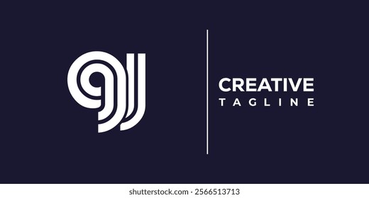 Q and J logo design. QJ abstract Letters Logo Monogram. This logo design is the process of creating a visual symbol that represents a brand, company, or individual.