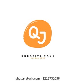 Q J QJ Initial abstract logo concept vector