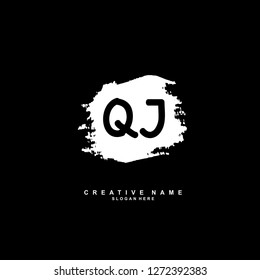 Q J QJ Initial logo template vector. Letter logo concept
