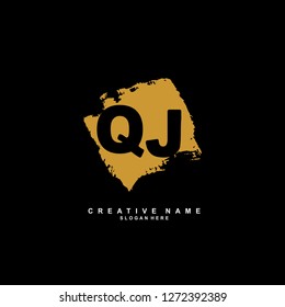 Q J QJ Initial logo template vector. Letter logo concept