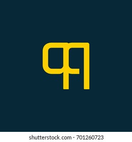 Q joint logo letter design vector template