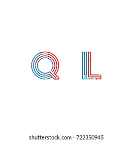 Q L Initial Technology Logo Design 
