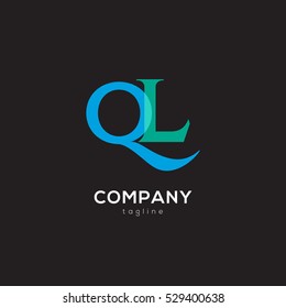 Q & L  Letter logo design vector element
