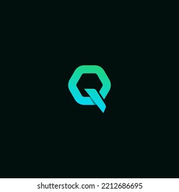 Q Latter Logo Template vector Abstract Monogram Symbol