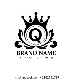 Q Latter Royal Logo Modern Design Stock Vector (Royalty Free ...