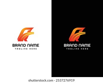 Q Leaf Aroplane Letter Logo Design
