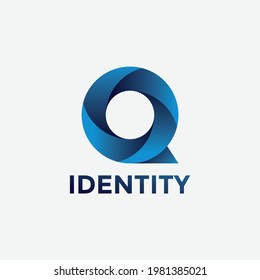 Q letter 3D logo design, modern and elegance design