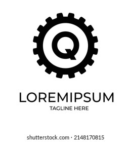 Q letter Automotive Logo design Template