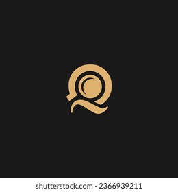 Q Letter Business Logo Template, Initial Q logo design for coffee company,
