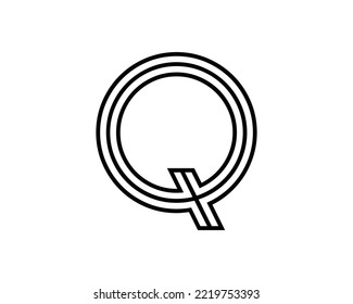 Q letter creative design vector template