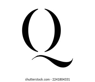 Q letter creative logo design template vector