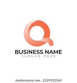 Q letter Creative vetor templates tipografia abstrata design colorido logotipo