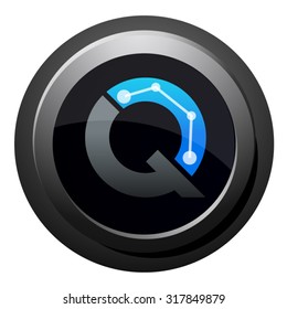 Q letter, design logo