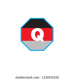 Q Letter Hexagon Logo