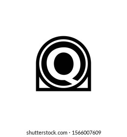 Q Letter Icon Design with circle. Abstract Circle Letter Q Creative Business Alphabet Logo Icon Design.