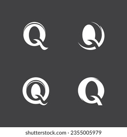 Q Letter Icon And Symbol Template