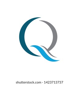 Q Letter icon vector design template