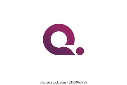 Q letter  logo abstract for modern company. Alphabet template vector illustration for your brand.