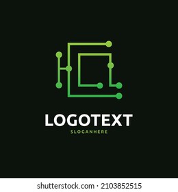Logo de la letra Q, logotipo del circuito Q, diseño del logotipo de tecnología
