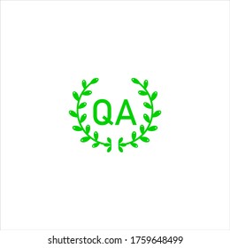 Q A letter logo concept design